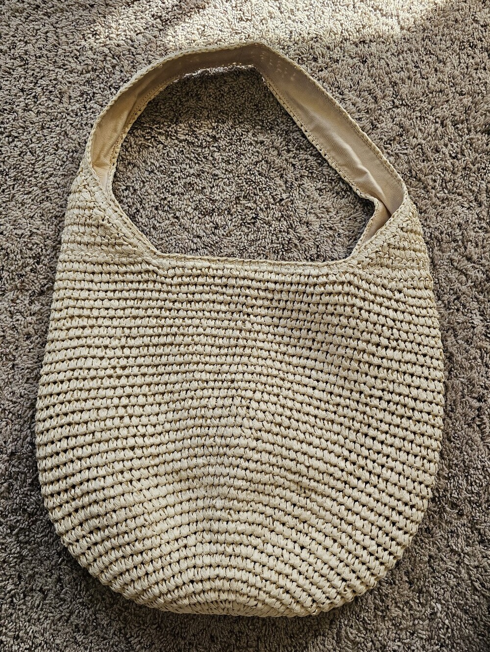 Banana Republic Woven Straw Shoulder Bag in Natural